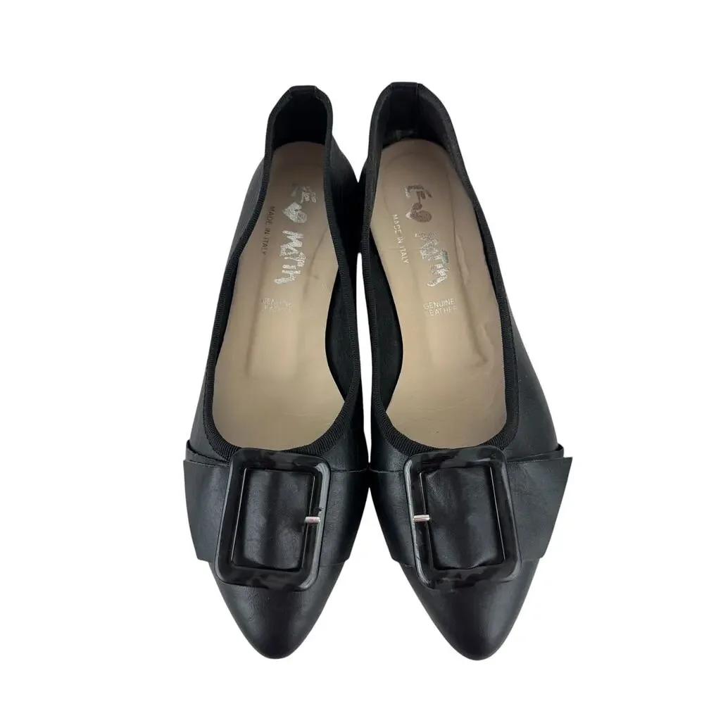 Le Matin Italian Leather Flats
